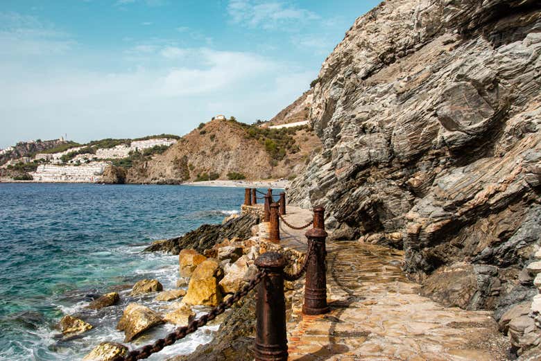 Vista sulla costa di Almuñécar